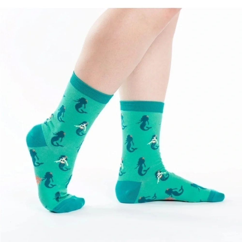 Sock It To Me NWT Kids 2 Pair Bundle Age 3-6 Size 8-13 whimsy rainbow mermaid